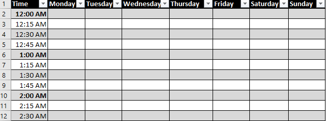 Time Map - RondaBowen.com